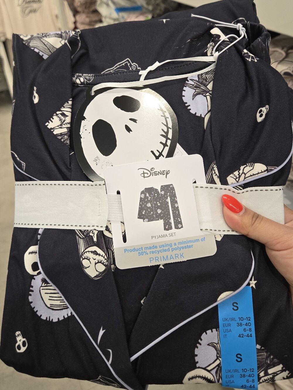 Disney Tim Burton’s The Nightmare Before Christmas Pajamas Long-sleeve Primark - Picture 4 of 6